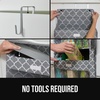 image:imageGORILLA GRIP Over the Door Shoe Organizer 24 Large Pockets BlackGray Quatrefoil