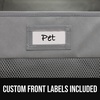 image:imageGORILLA GRIP Over the Door Shoe Organizer 24 Large Pockets BlackGrey