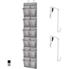 image:imageGORILLA GRIP Over the Door Shoe Organizer 24 Large Pockets BlackGrey