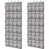 image:imageGORILLA GRIP Over the Door Shoe Organizer 24 Large Pockets BlackGrey