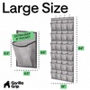 image:imageGORILLA GRIP Over the Door Shoe Organizer 24 Large Pockets BlackGrey