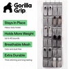 image:imageGORILLA GRIP Over the Door Shoe Organizer 24 Large Pockets BlackGrey