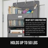 image:imageGORILLA GRIP Over the Door Shoe Organizer 24 Large Pockets BlackGrey