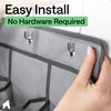 image:imageGORILLA GRIP Over the Door Shoe Organizer 24 Large Pockets BlackGrey