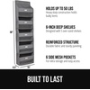 image:imageGORILLA GRIP Over the Door Shoe Organizer 24 Large Pockets BlackGrey