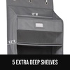 image:imageGORILLA GRIP Over the Door Shoe Organizer 24 Large Pockets BlackGrey