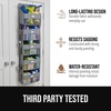 image:imageGORILLA GRIP Over the Door Shoe Organizer 24 Large Pockets BlackGrey