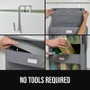 image:imageGORILLA GRIP Over the Door Shoe Organizer 24 Large Pockets BlackGrey