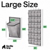 image:imageGORILLA GRIP Over the Door Shoe Organizer 24 Large Pockets BlackGrey