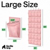 image:imageGORILLA GRIP Over the Door Shoe Organizer 24 Large Pockets BlackLight Pink