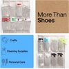 image:imageGORILLA GRIP Over the Door Shoe Organizer 24 Large Pockets BlackLinen