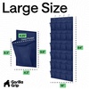 image:imageGORILLA GRIP Over the Door Shoe Organizer 24 Large Pockets BlackNavy