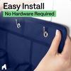 image:imageGORILLA GRIP Over the Door Shoe Organizer 24 Large Pockets BlackNavy