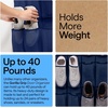 image:imageGORILLA GRIP Over the Door Shoe Organizer 24 Large Pockets BlackNavy