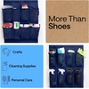 image:imageGORILLA GRIP Over the Door Shoe Organizer 24 Large Pockets BlackNavy