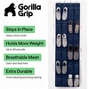 image:imageGORILLA GRIP Over the Door Shoe Organizer 24 Large Pockets BlackNavy