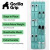 image:imageGORILLA GRIP Over the Door Shoe Organizer 24 Large Pockets BlackTurquoise