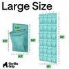 image:imageGORILLA GRIP Over the Door Shoe Organizer 24 Large Pockets BlackTurquoise