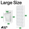 image:imageGORILLA GRIP Over the Door Shoe Organizer 24 Large Pockets BlackWhite