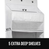 image:imageGORILLA GRIP Over the Door Shoe Organizer 24 Large Pockets BlackWhite