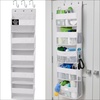 image:imageGORILLA GRIP Over the Door Shoe Organizer 24 Large Pockets BlackWhite
