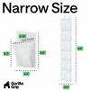 image:imageGORILLA GRIP Over the Door Shoe Organizer 24 Large Pockets BlackWhite