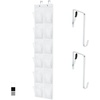 image:imageGORILLA GRIP Over the Door Shoe Organizer 24 Large Pockets BlackWhite