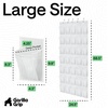 image:imageGORILLA GRIP Over the Door Shoe Organizer 24 Large Pockets BlackWhite