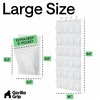 image:imageGORILLA GRIP Over the Door Shoe Organizer 24 Large Pockets BlackWhite