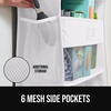 image:imageGORILLA GRIP Over the Door Shoe Organizer 24 Large Pockets BlackWhite