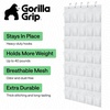 image:imageGORILLA GRIP Over the Door Shoe Organizer 24 Large Pockets BlackWhite