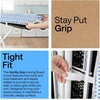 image:imageGORILLA GRIP Padded Ironing Board Cover 15x54 SilverBlue Dots