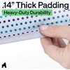 image:imageGORILLA GRIP Padded Ironing Board Cover 15x54 SilverBlue Dots