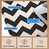 image:imageGORILLA GRIP Padded Ironing Board Cover 15x54 SilverChevron BlackLinen