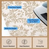 image:imageGORILLA GRIP Padded Ironing Board Cover 15x54 SilverDamask