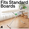 image:imageGORILLA GRIP Padded Ironing Board Cover 15x54 SilverDamask