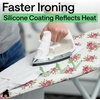image:imageGORILLA GRIP Padded Ironing Board Cover 15x54 SilverPink Floral