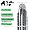 image:imageGORILLA GRIP Padded Ironing Board Cover 15x54 SilverQuatrefoil GrayWhite