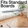 image:imageGORILLA GRIP Padded Ironing Board Cover 15x54 SilverSpiral GrayWhiteTurquoise
