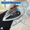 image:imageGORILLA GRIP Padded Ironing Board Cover 15x54 SilverSpiral GrayWhiteTurquoise