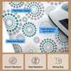 image:imageGORILLA GRIP Padded Ironing Board Cover 15x54 SilverSpiral GrayWhiteTurquoise
