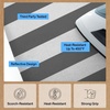 image:imageGORILLA GRIP Padded Ironing Board Cover 15x54 SilverStriped WhiteGray