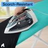 image:imageGORILLA GRIP Padded Ironing Board Cover 15x54 SilverTurquoise