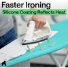 image:imageGORILLA GRIP Padded Ironing Board Cover 15x54 SilverTurquoise