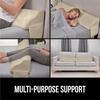 image:imageGORILLA GRIP Patented Bed Wedge Pillow for Headboard Gap Queen Soft GrayCream