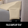 image:imageGORILLA GRIP Patented Bed Wedge Pillow for Headboard Gap Queen Soft GrayCream