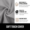 image:imageGORILLA GRIP Patented Bed Wedge Pillow for Headboard Gap Queen Soft GraySoft Gray