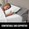 image:imageGORILLA GRIP Patented Bed Wedge Pillow for Headboard Gap Queen Soft GraySoft Gray
