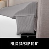 image:imageGORILLA GRIP Patented Bed Wedge Pillow for Headboard Gap Queen Soft GraySoft Gray