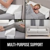 image:imageGORILLA GRIP Patented Bed Wedge Pillow for Headboard Gap Queen Soft GrayWhite